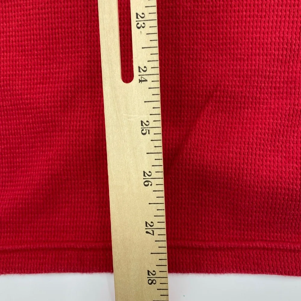 Polo Ralph Lauren Thermal Shirt Mens Extra Large Red Waffle Knit Outdoors Casual